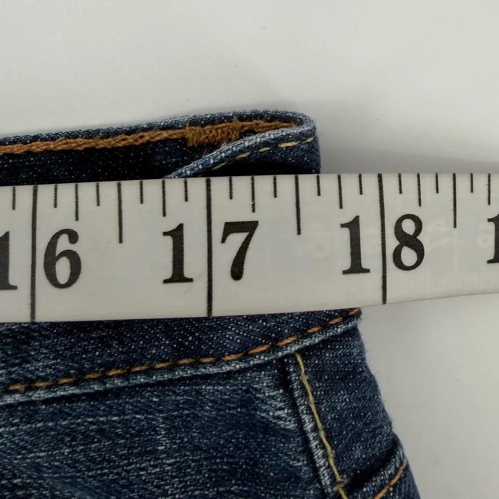 Lucky Brand Jeans Mens 34 Blue Bootcut Regular Dark Flight Stretch Denim 7M10642
